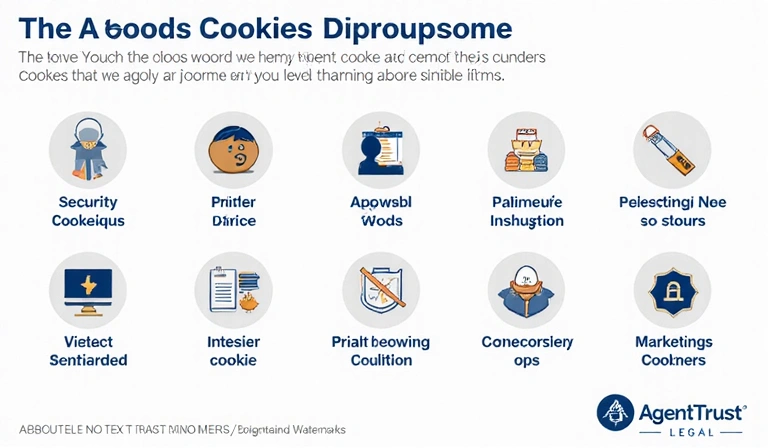 Diagram showing different cookie purposes